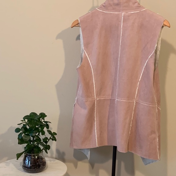 Ellison Pink Faux Sued Vest - Picture 4 of 4